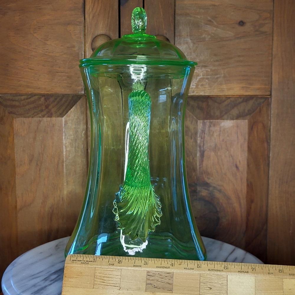 Vibrant Green Glass Pitcher - Picture 7 of 17